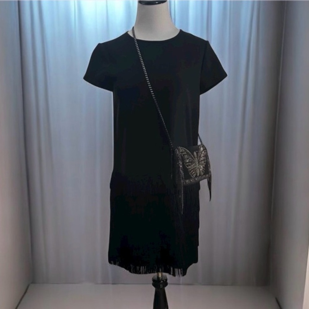 NWT Kate Spade Flapper Dress black never worn Size 2 # 459